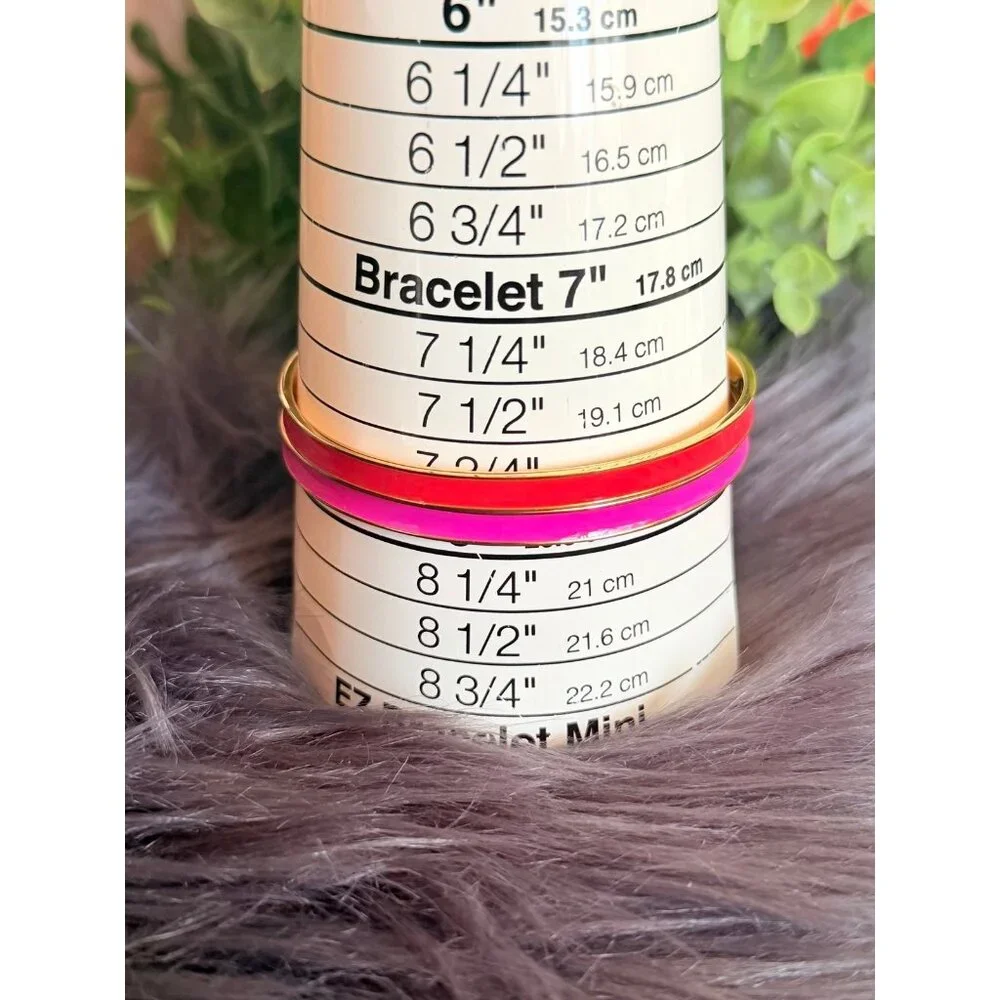 Kate Spade Pink/Red Enamel Bangles - Picture 7 of 7